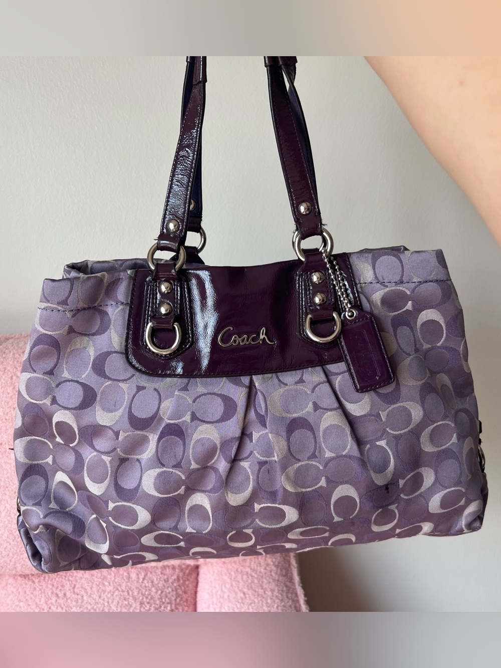 Coach Ashley Signature Sateen Large Satchel/Carryall